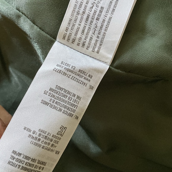 Abercrombie and Fitch green plaid long line cozy jacket size S Small - Picture 5 of 6